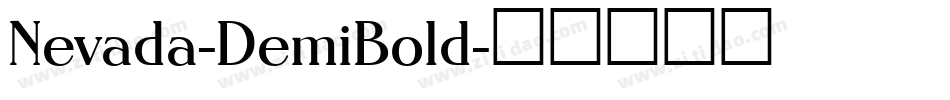 Nevada-DemiBold字体转换