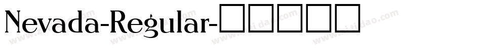 Nevada-Regular字体转换