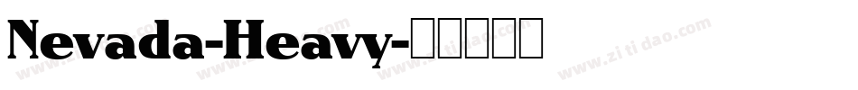 Nevada-Heavy字体转换