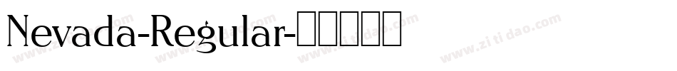 Nevada-Regular字体转换