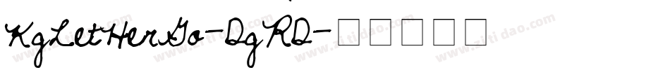 KgLetHerGo-DgRD字体转换