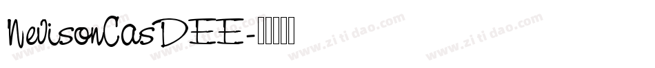 NevisonCasDEE字体转换