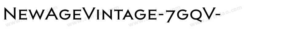 NewAgeVintage-7gqV字体转换