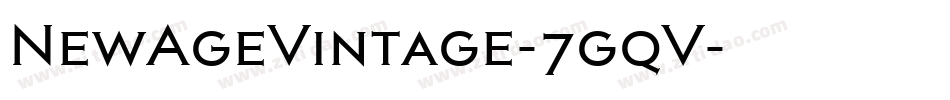 NewAgeVintage-7gqV字体转换