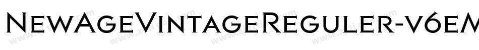 NewAgeVintageReguler-v6eM字体转换
