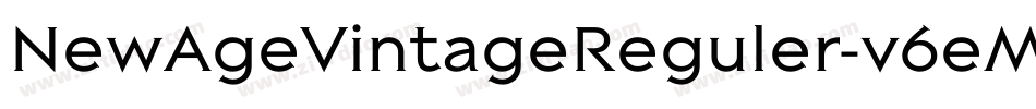 NewAgeVintageReguler-v6eM字体转换