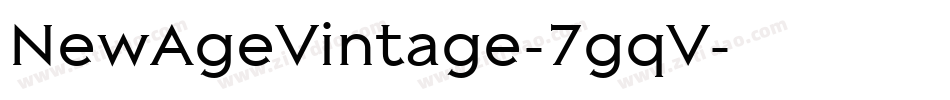 NewAgeVintage-7gqV字体转换