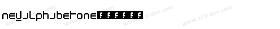 NewAlphabetOne字体转换