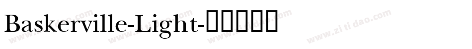 Baskerville-Light字体转换