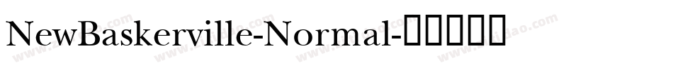 NewBaskerville-Normal字体转换