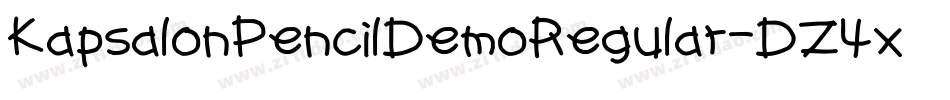 KapsalonPencilDemoRegular-DZ4x字体转换
