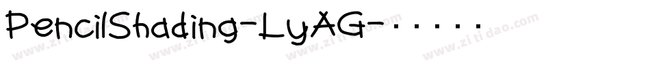 PencilShading-LyAG字体转换