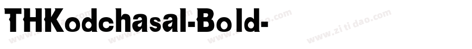 THKodchasal-Bold字体转换