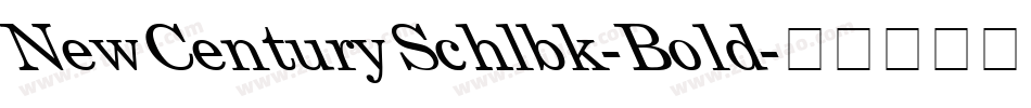 NewCenturySchlbk-Bold字体转换