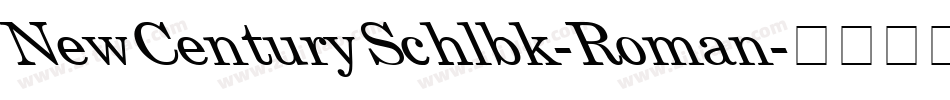 NewCenturySchlbk-Roman字体转换
