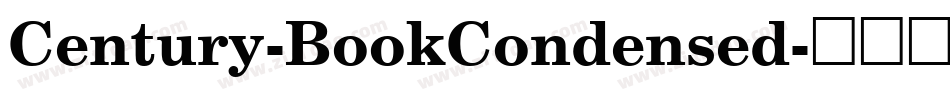 Century-BookCondensed字体转换