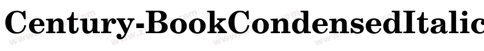 Century-BookCondensedItalic字体转换