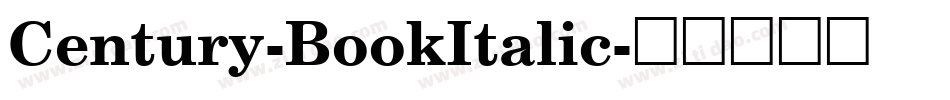 Century-BookItalic字体转换