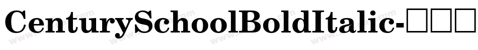 CenturySchoolBoldItalic字体转换