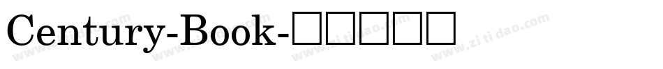 Century-Book字体转换