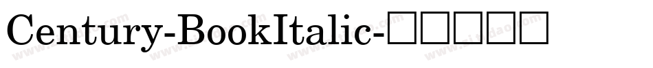 Century-BookItalic字体转换