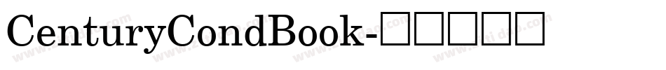 CenturyCondBook字体转换