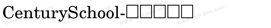 CenturySchool字体转换