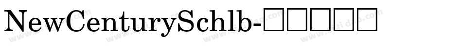 NewCenturySchlb字体转换