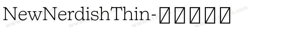 NewNerdishThin字体转换