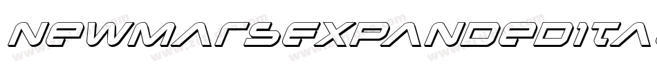 NewMarsExpandedItalic-Y438字体转换 NewMarsExpandedItalic-Y438字体转换