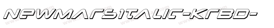 NewMarsItalic-KrBD字体转换