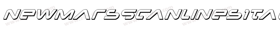 NewMarsScanlinesItalic-1gPB字体转换