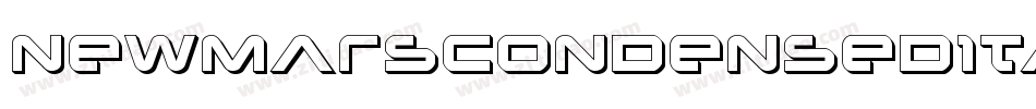 NewMarsCondensedItalic-BJBl字体转换