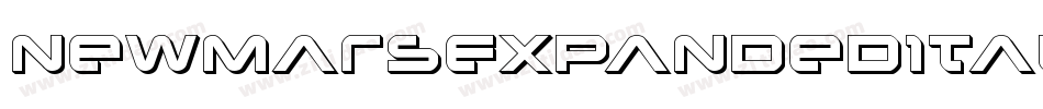NewMarsExpandedItalic-Y438字体转换 NewMarsExpandedItalic-Y438字体转换