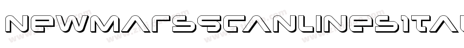 NewMarsScanlinesItalic-1gPB字体转换
