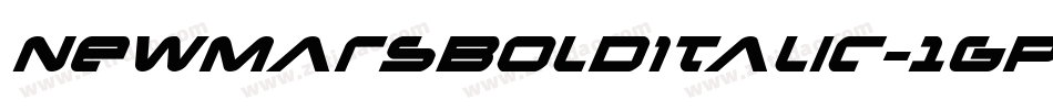 NewMarsBoldItalic-1gP4字体转换