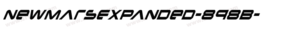 NewMarsExpanded-898B字体转换