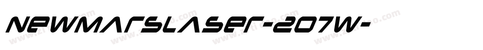 NewMarsLaser-2o7w字体转换