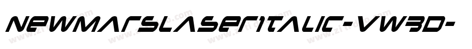 NewMarsLaserItalic-vw3D字体转换