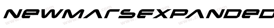 NewMarsExpandedItalic-Y438字体转换 NewMarsExpandedItalic-Y438字体转换