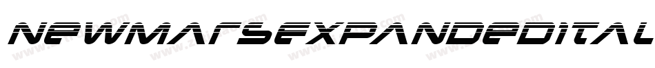 NewMarsExpandedItalic-Y438字体转换 NewMarsExpandedItalic-Y438字体转换
