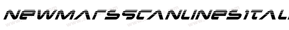 NewMarsScanlinesItalic-1gPB字体转换
