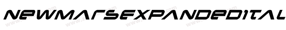 NewMarsExpandedItalic-Y438字体转换 NewMarsExpandedItalic-Y438字体转换
