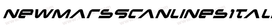 NewMarsScanlinesItalic-1gPB字体转换