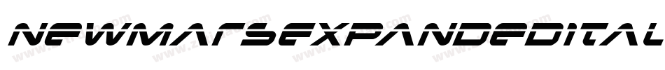 NewMarsExpandedItalic-Y438字体转换 NewMarsExpandedItalic-Y438字体转换