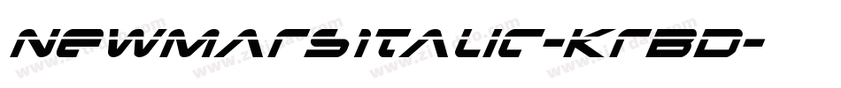 NewMarsItalic-KrBD字体转换