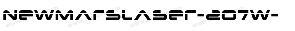 NewMarsLaser-2o7w字体转换