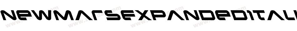 NewMarsExpandedItalic-Y438字体转换 NewMarsExpandedItalic-Y438字体转换