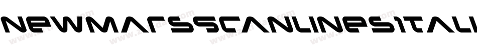 NewMarsScanlinesItalic-1gPB字体转换