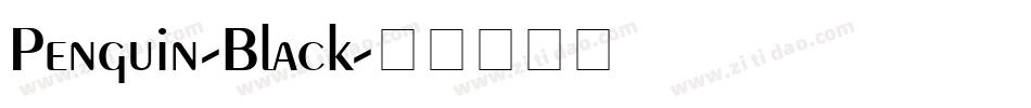 Penguin-Black字体转换